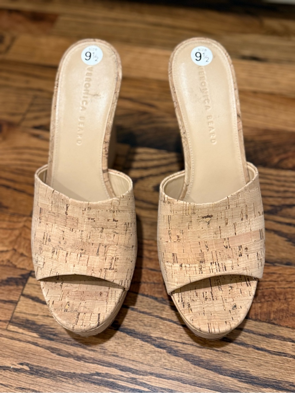 Veronica Beard Dali Cork Wedge Platform Sandal 9.5 Minimalist Resort Coastal - Picture 8 of 9